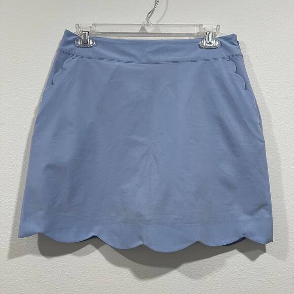 Vineyard Vines Light Blue Golf Skort with Scalloped Hem | Women's Size 4 - Picture 1 of 8